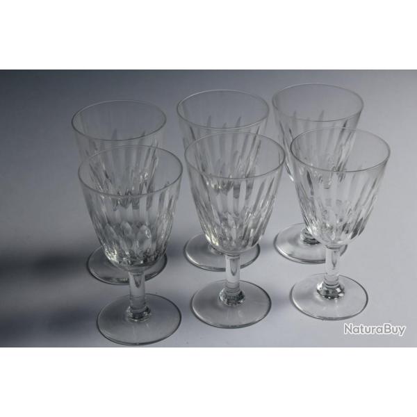BACCARAT 6 Verres � porto cristal Casino 11 cm