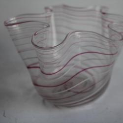 Vase verre Filigrana Fazzoletto Pairpoint