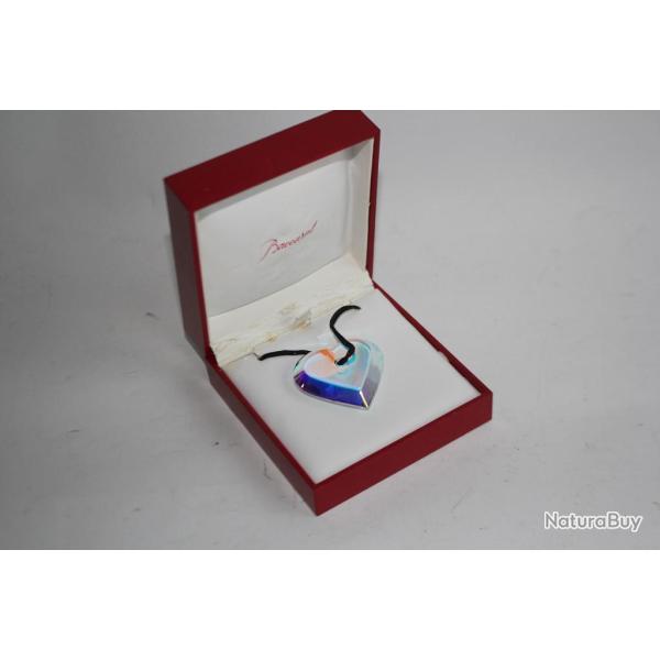 BACCARAT Pendentif Coeur A la folie cristal Bijoux