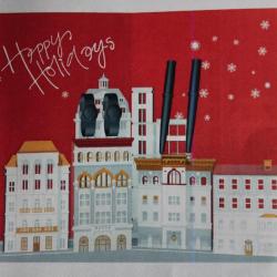 MONTBLANC Présentoir vitrine montres et stylos Happy Holidays 2019