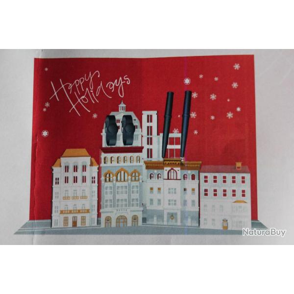 MONTBLANC Pr�sentoir vitrine montres et stylos Happy Holidays 2019