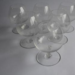 BACCARAT 6 Verres à cognac cristal