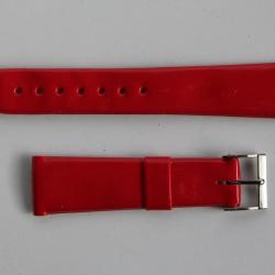 Bracelet pour montre vernis rouge 15 mm