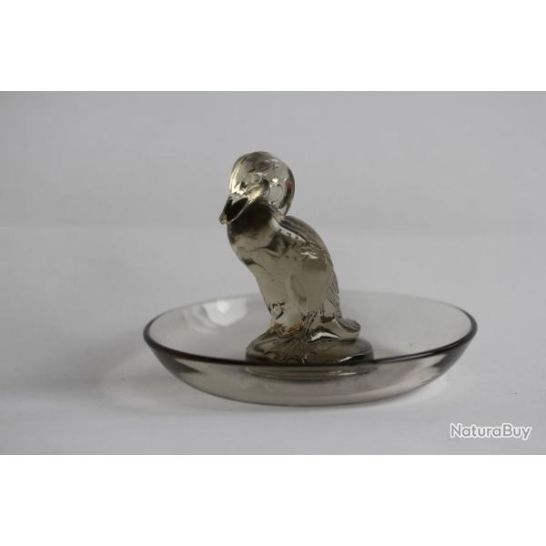 LALIQUE Baguier cristal teint� Canard