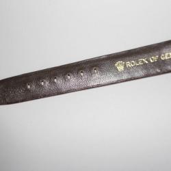 ROLEX partie de bracelet pour montre croco brun 17 mm