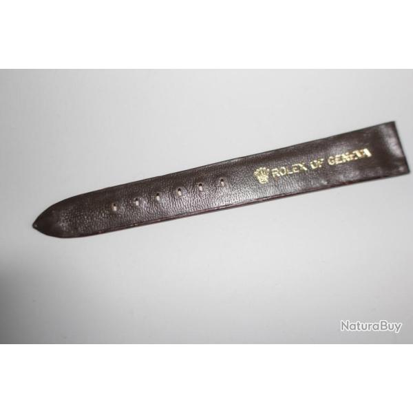 ROLEX partie de bracelet pour montre croco brun 17 mm