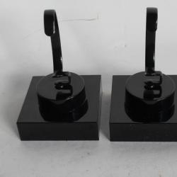 Paire de présentoirs pour montres noir