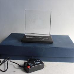 Christophe CLARET SA montres horlogerie Trophé Cristal Laser 3D