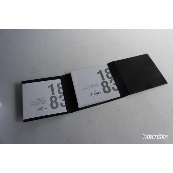 ALPINA garantie vierge + mode d'emploi pour montre