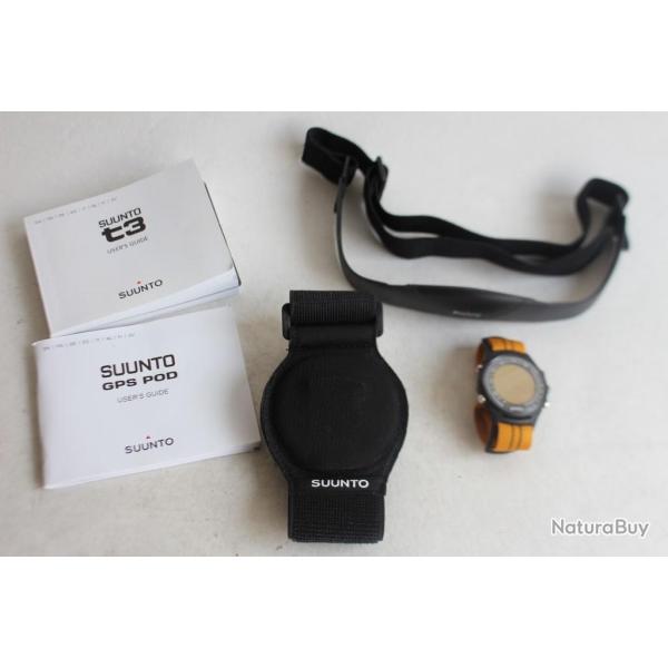 Montre sport cardiofr�quencem�tre SUUNTO T3 + GPS POD