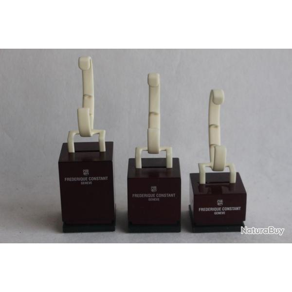 FREDERIQUE CONSTANT Trois pr�sentoirs pour montres