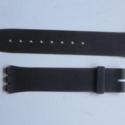 Bracelet pour montre SWATCH ultra souple silicone gris 16 mm