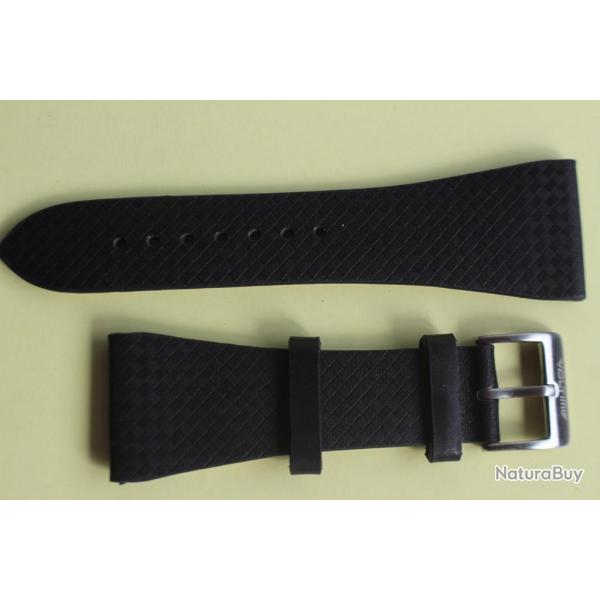 VOLTIME Bracelet pour montre cuir noir 30 mm