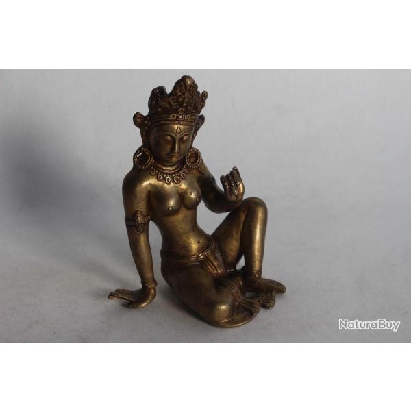 Sculpture bronze Divinit� indienne Indra N�pal