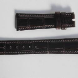 PATEK PHILIPPE Bracelet montre brun foncé brillant 19 mm