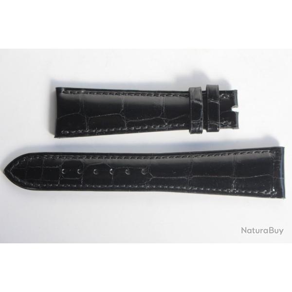 PATEK PHILIPPE Bracelet montre noir brillant 21 mm