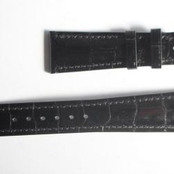 PATEK PHILIPPE Bracelet montre noir brillant 21 mm