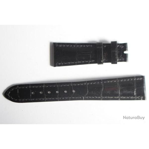 PATEK PHILIPPE Bracelet montre noir brillant 21 mm