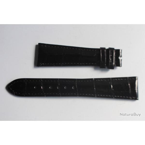 PATEK PHILIPPE Bracelet montre noir brillant 21 mm