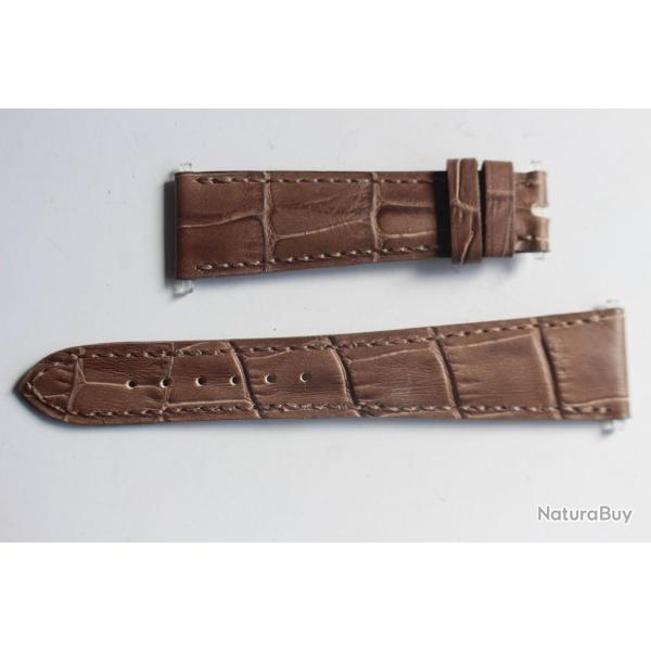 PATEK PHILIPPE Bracelet montre cuir 19 mm