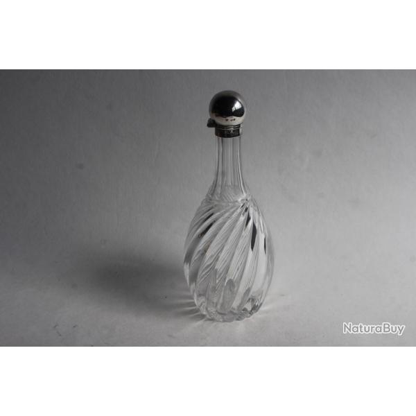 Carafe cristal et argent anglais Rupert Favell