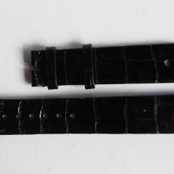PATEK PHILIPPE Bracelet montre croco noir brillant 18 mm