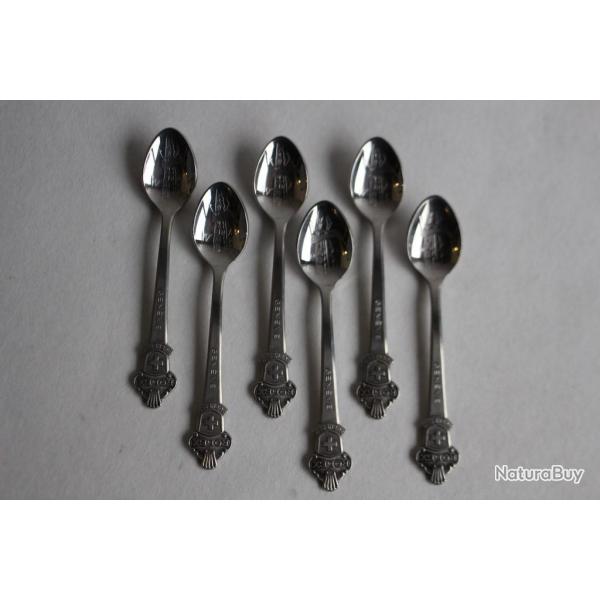 ROLEX Six Cuill�res � moka montres Rolex Gen�ve Croix Suisse