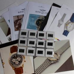 BREITLING Photographies Montres + Diapositives + Fiches techniques