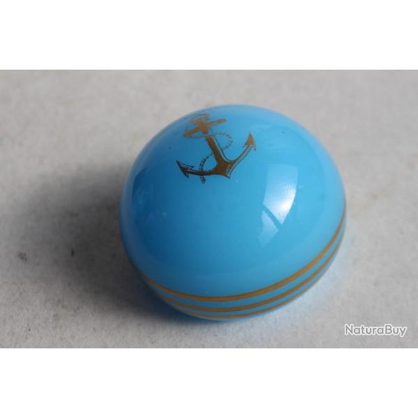 BACCARAT presse-papiers clipboard  cristal bleu opaline marine