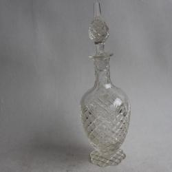 Ancienne carafe cristal taillé Art de la table verrerie
