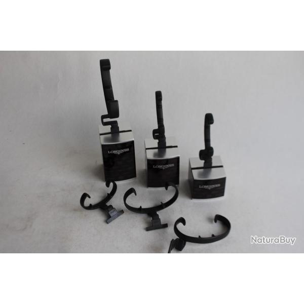 LONGINES 3 Pr�sentoirs montres horlogerie
