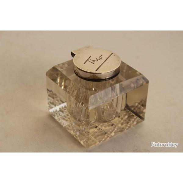 Encrier cristal et argent Th�o