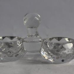 BACCARAT ancienne salière cristal moulé