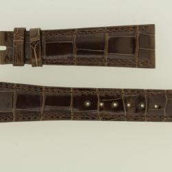 PATEK PHILIPPE Bracelet montre cuir brun 21 mm