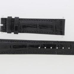PATEK PHILIPPE Bracelet montre cuir noir 16 mm