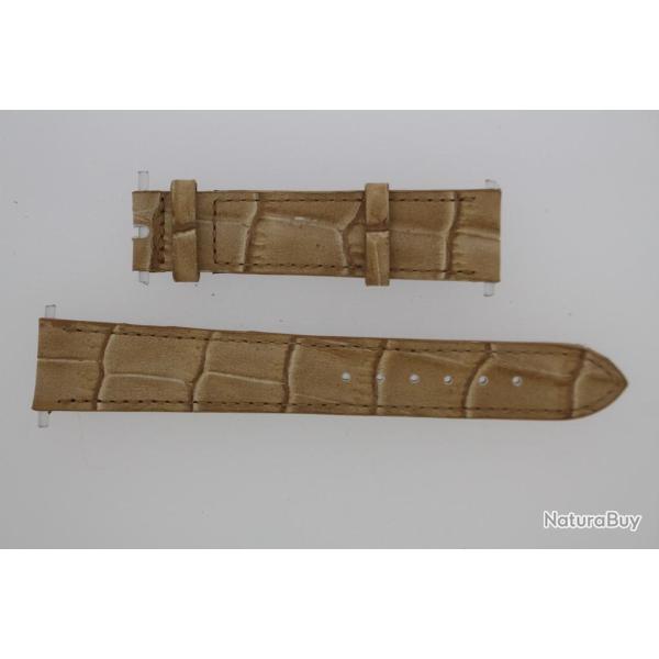 PATEK PHILIPPE Bracelet montre cuir caramel 16 mm