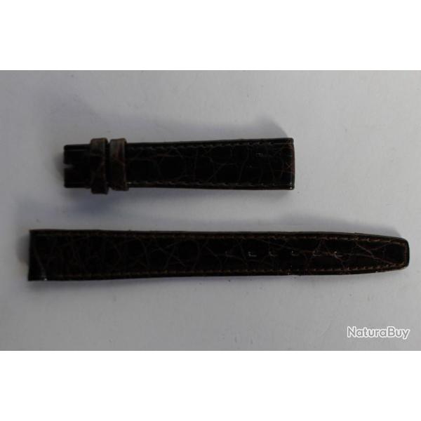 OMEGA Bracelet pour montre croco brun fonc� 14 mm