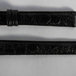 FREDERIQUE CONSTANT Bracelet montre crocodile noir 16 mm