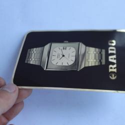 Ancien autocollant publicitaire montre Rado