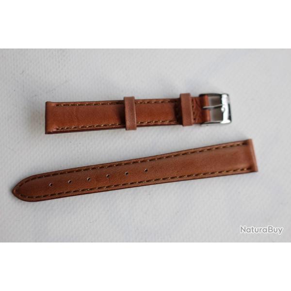 FREDERIQUE CONSTANT Bracelet montre cuir marron 14 mm