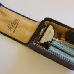 Ancien rasoir STAR + lames + étui