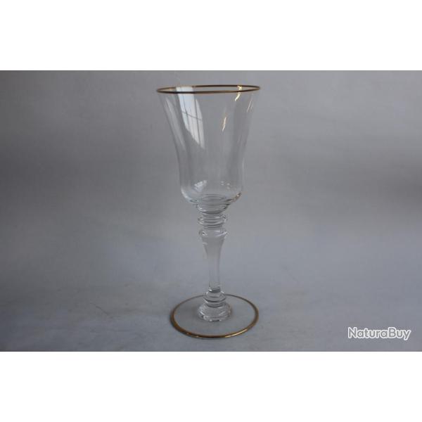 BACCARAT Grand verre cristal VIenne liser� or