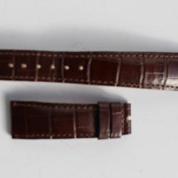 PATEK PHILIPPE Bracelet montre cuir brun 20 mm