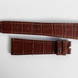 PATEK PHILIPPE Bracelet montre cuir brun 21 mm