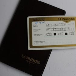 LONGINES ancienne garantie pour montre