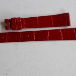 PATEK PHILIPPE Bracelet montre femme cuir rouge 14 mm