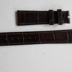 PATEK PHILIPPE Bracelet montre brun foncé 19 mm