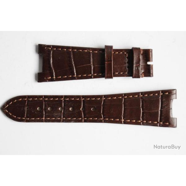 PATEK PHILIPPE Bracelet montre brun fonc� 25 mm