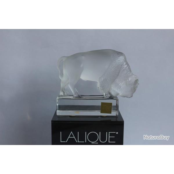 LALIQUE Bison cristal d�poli
