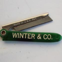 Ancien rasoir pliant WINTER & CO. U.S.A.